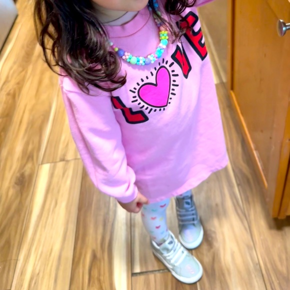Keith Haring “LOVE” Sweatshirt Dress - Toddler 3T - Picture 3 of 3